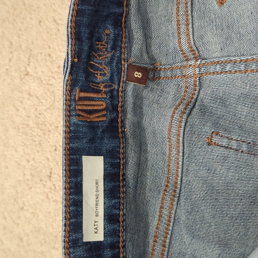 KUT from the Kloth Women's Blue Denim Shorts - Picture 2 of 4